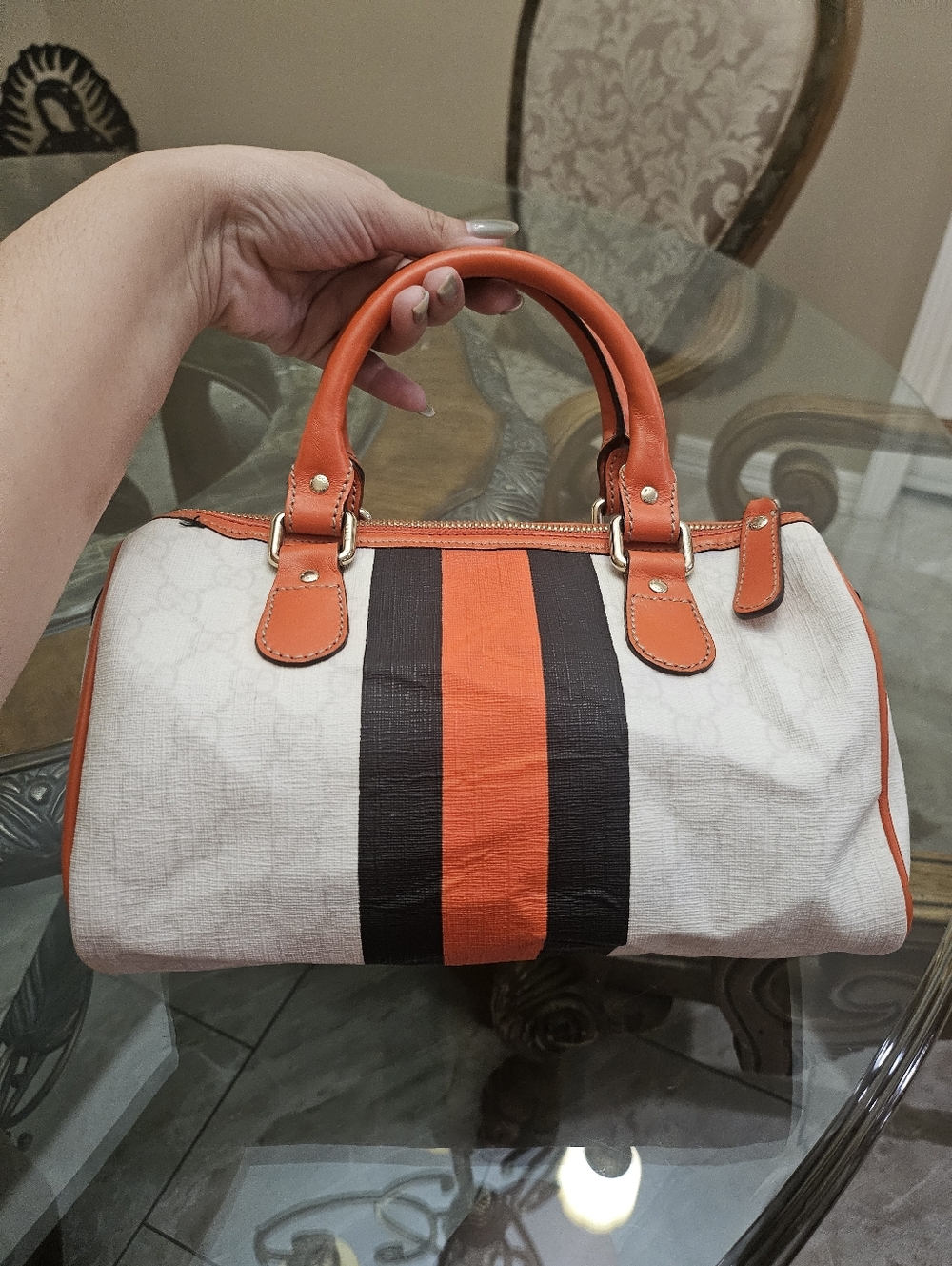 GucciGG Supreme Joy Boston Mini Vintage - Picture 5 of 16